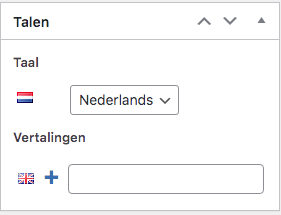 Ga naar de Nederlandse (in ieder geval de homepage  van de standaardtaal) en klik op het +symbool aan de rechter kant.